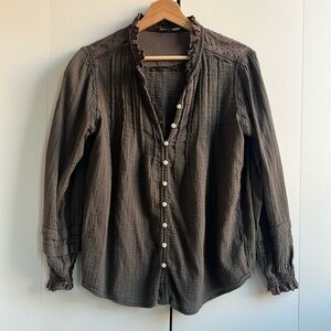 Quince organic cotton peasant blouse